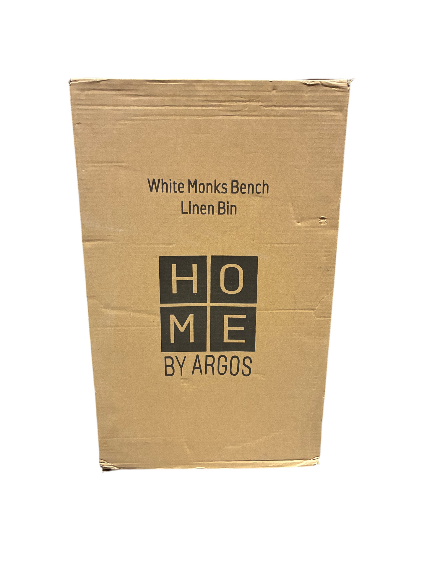 White Monks Bench Linen Bin (New)