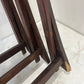 Set Of 4 Dark Brown Solid Wood Folding Chairs (Pre-Loved)