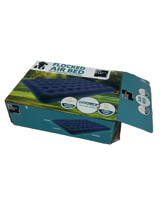 Flocked Airbed Mattress With Electric Air Pump (Pre-Loved)