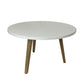 Minimalist White Round Circle Coffee Table (Pre-Loved)