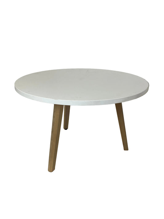 Minimalist White Round Circle Coffee Table (Pre-Loved)