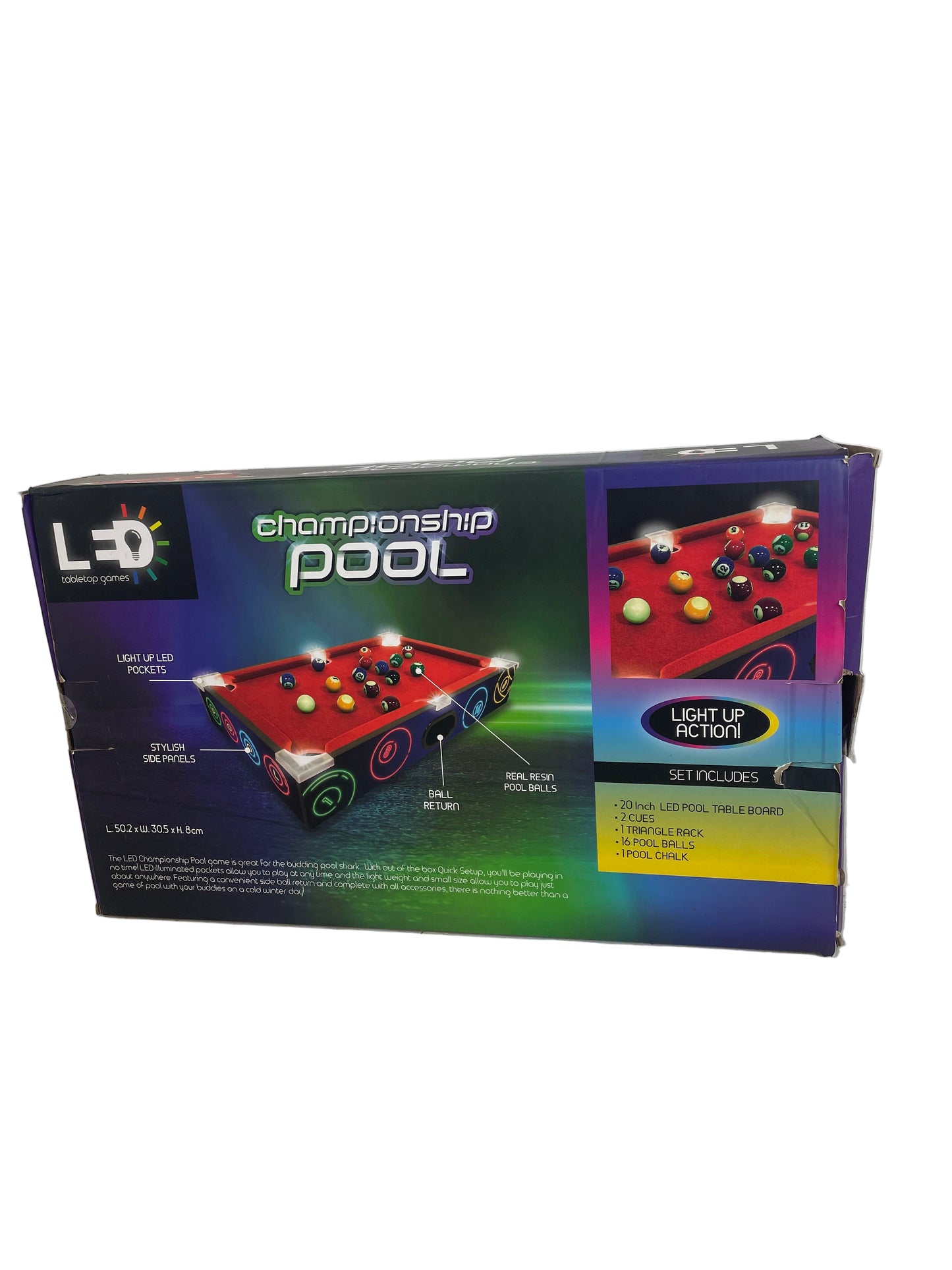 LED Championship Pool Tabletop Set (Pre-Loved)