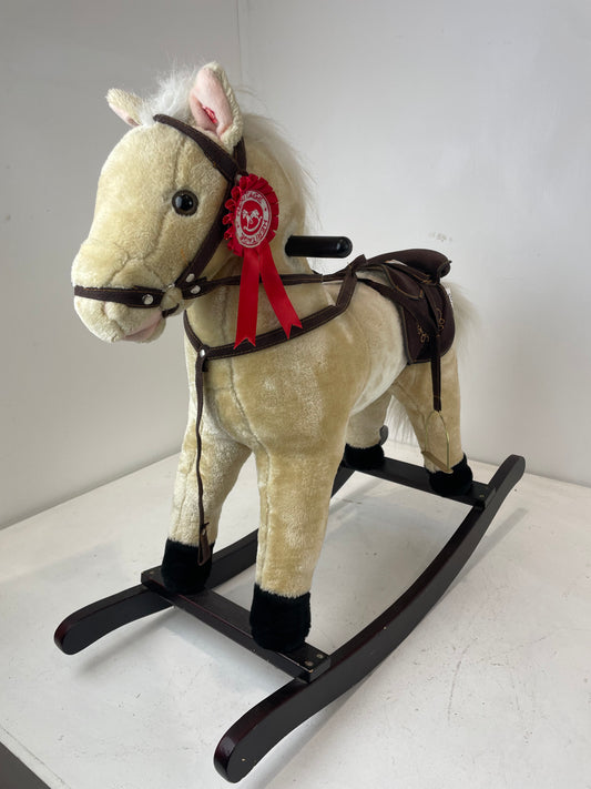 Plush Wooden Rocking Horse (Pre-loved)