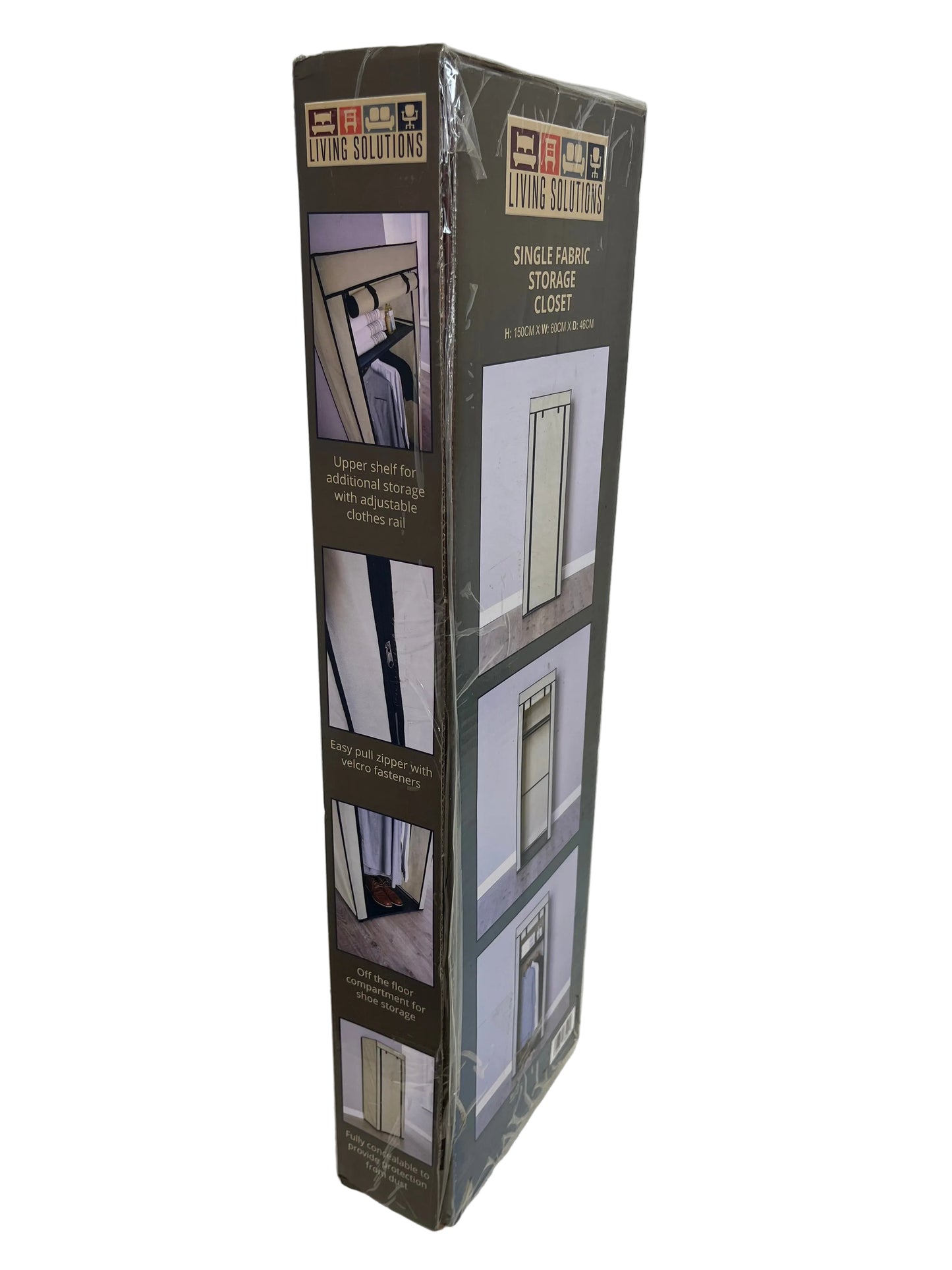 Living Solutions Singler Fabric Storage Closet (Pre-Loved)