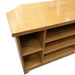 Light Brown Wood Corner TV Entertainment Stand Unit (Pre-Loved)