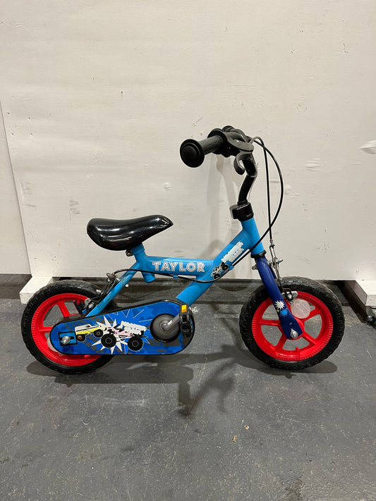 Monster Truck Light Blue 12” Children’s Bike (Pre-Loved)