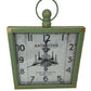 Rustic Vintage-Style Antique Green Wall Clock (Pre-Loved)
