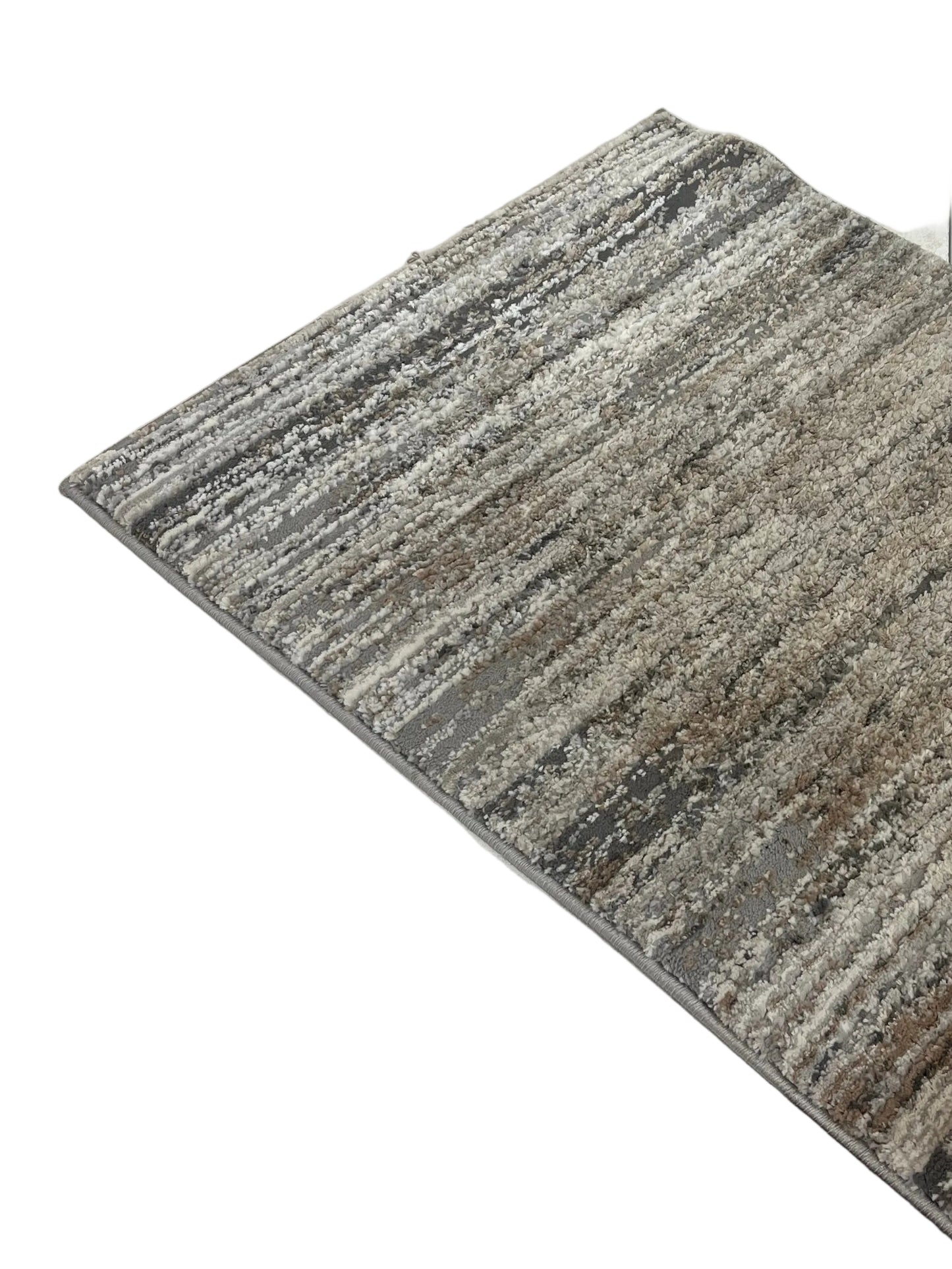 Gertmenian Karma Striped Brown Runner Rug (Pre-Loved)