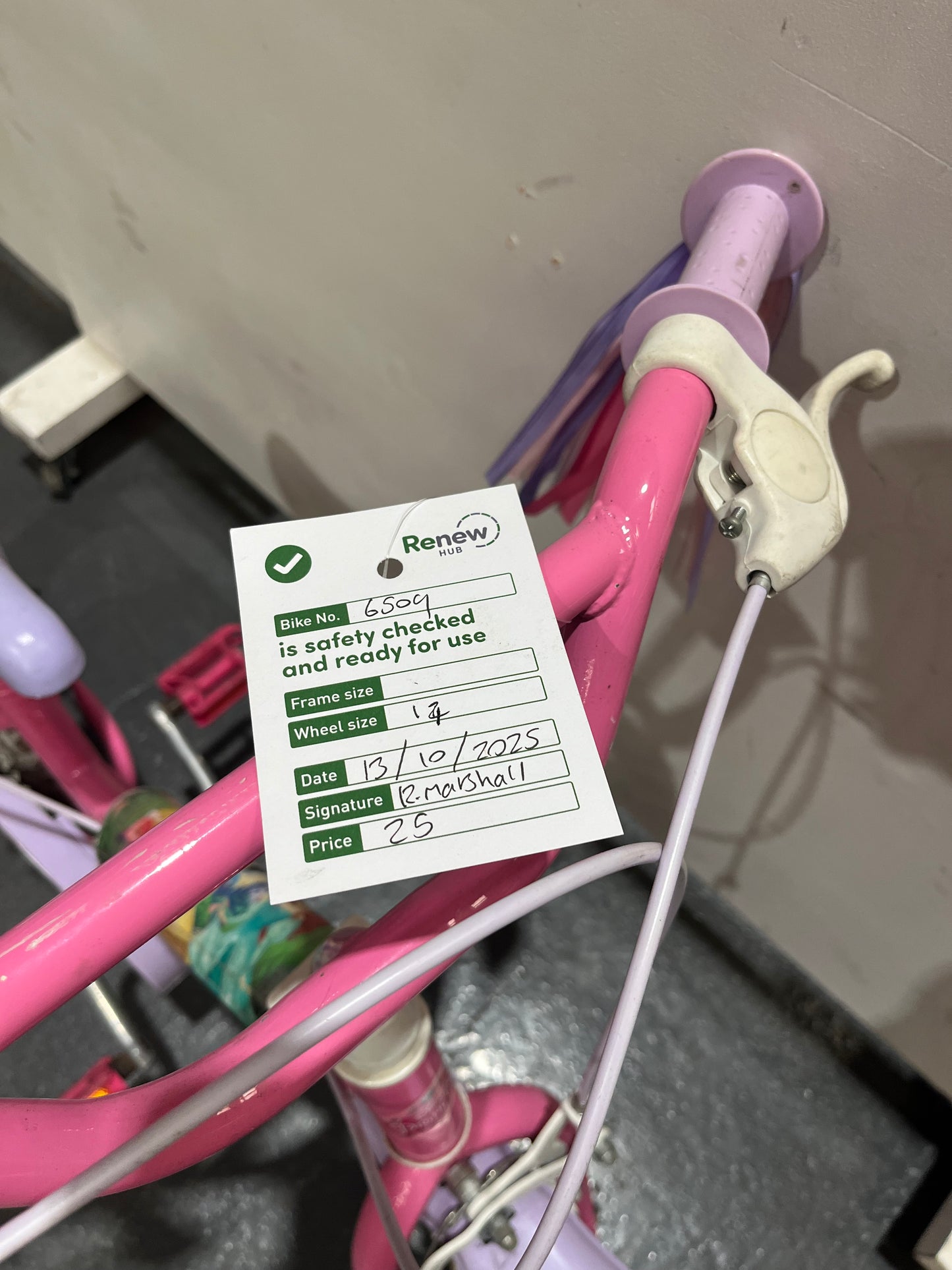Disney Princess Pink 14” Children’s Bike (Pre-Loved)