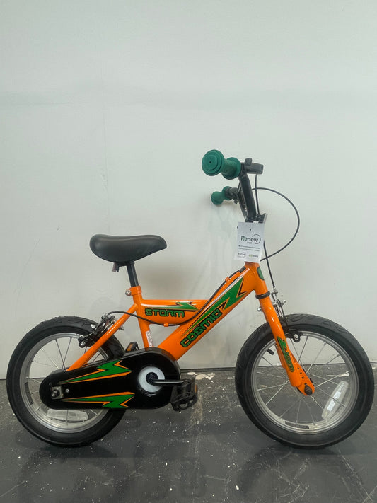 Serviced Orange Cosmic Storm 14” Bike (Pre-loved)