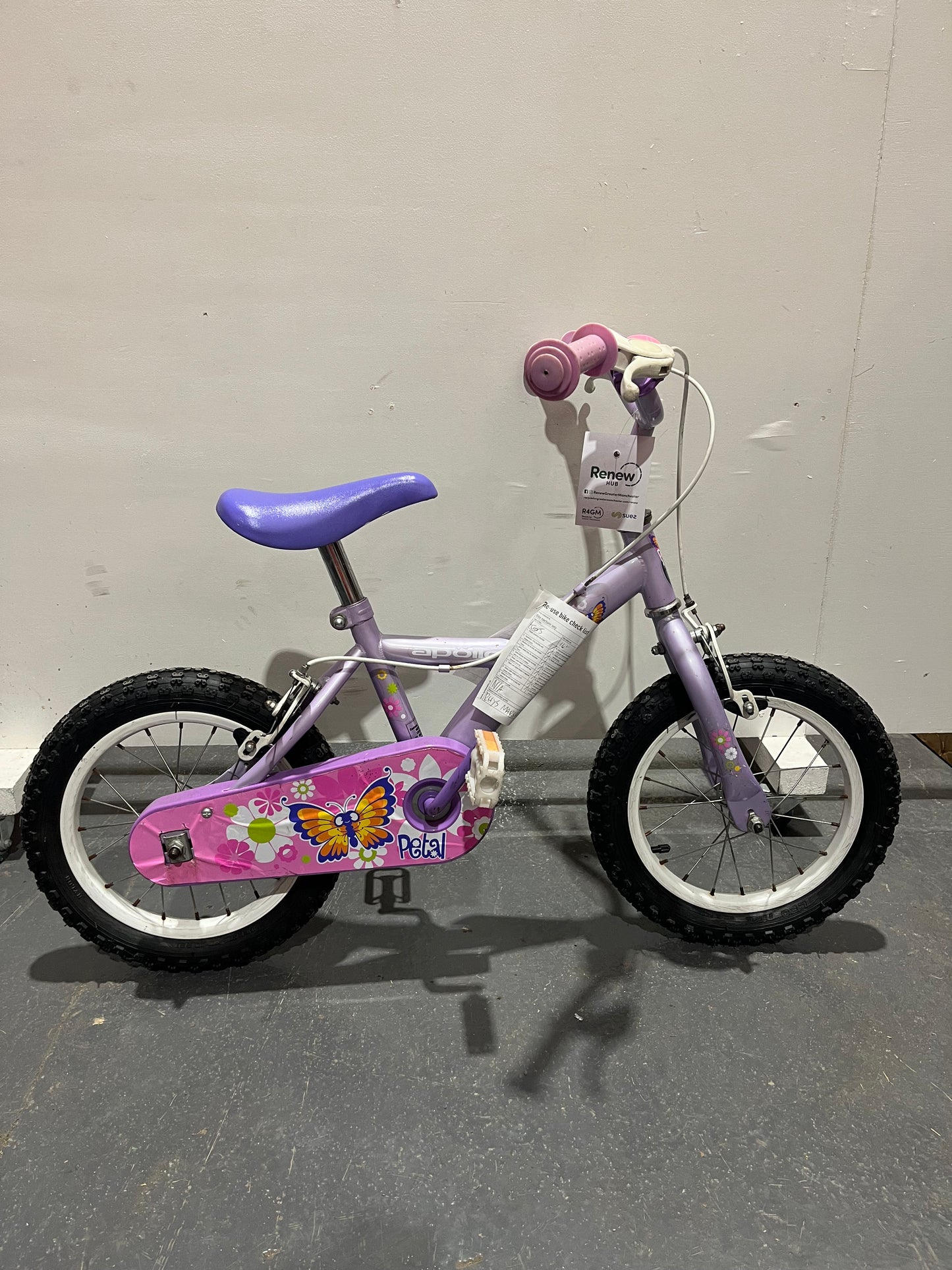 Apollo Petal Light Purple 14” Children’s Bike (Pre-Loved)