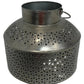 Silver Metal Geometric Flower Pattern Lantern (Pre-Loved)