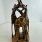 Hand Carved Giraffe Wooden Sculpture (Pre-loved)