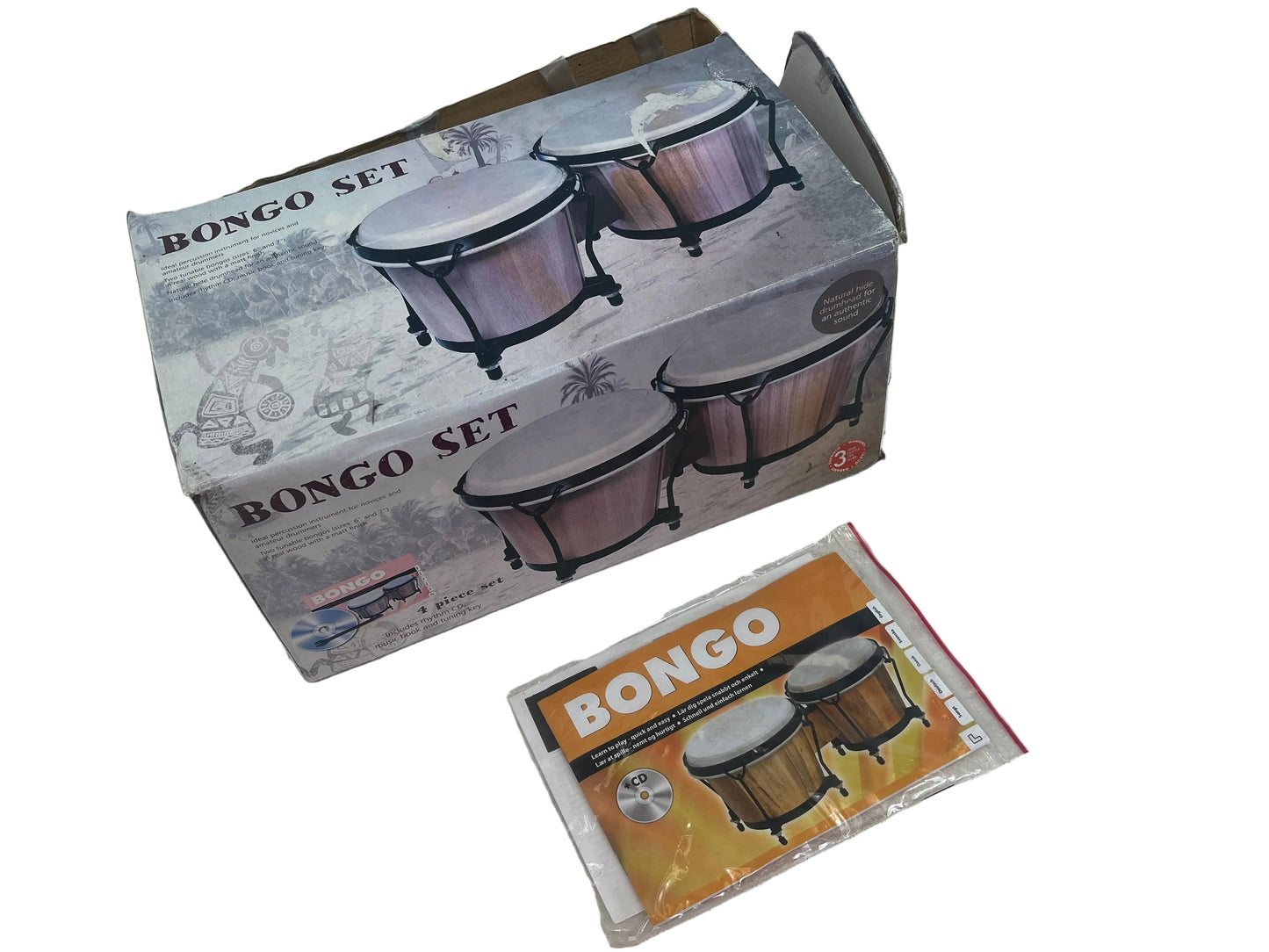 Wooden Bongo Set (Pre-Loved)