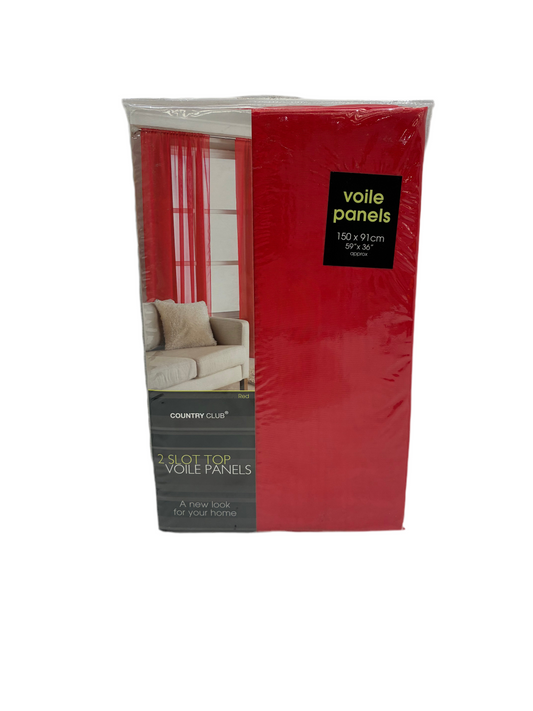 Red 2 Slot Top Voile Panels (New)