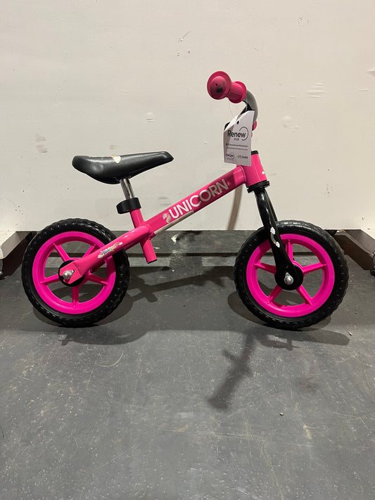 Unicorn Pink 12” Children’s Balance Bike (Pre-Loved)
