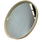 Space Age Style Circle Cream Frame Wall Mirror (Pre-Loved)