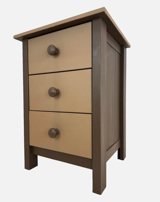 Bespoke Painted Vintage Bedside Cabinet (Restored)