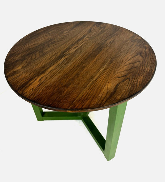 Bespoke Painted Round Side Table (Restored)