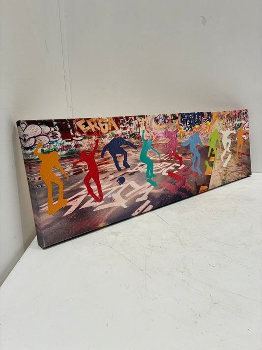 Skating Urban Wall Canvas (Pre-loved)