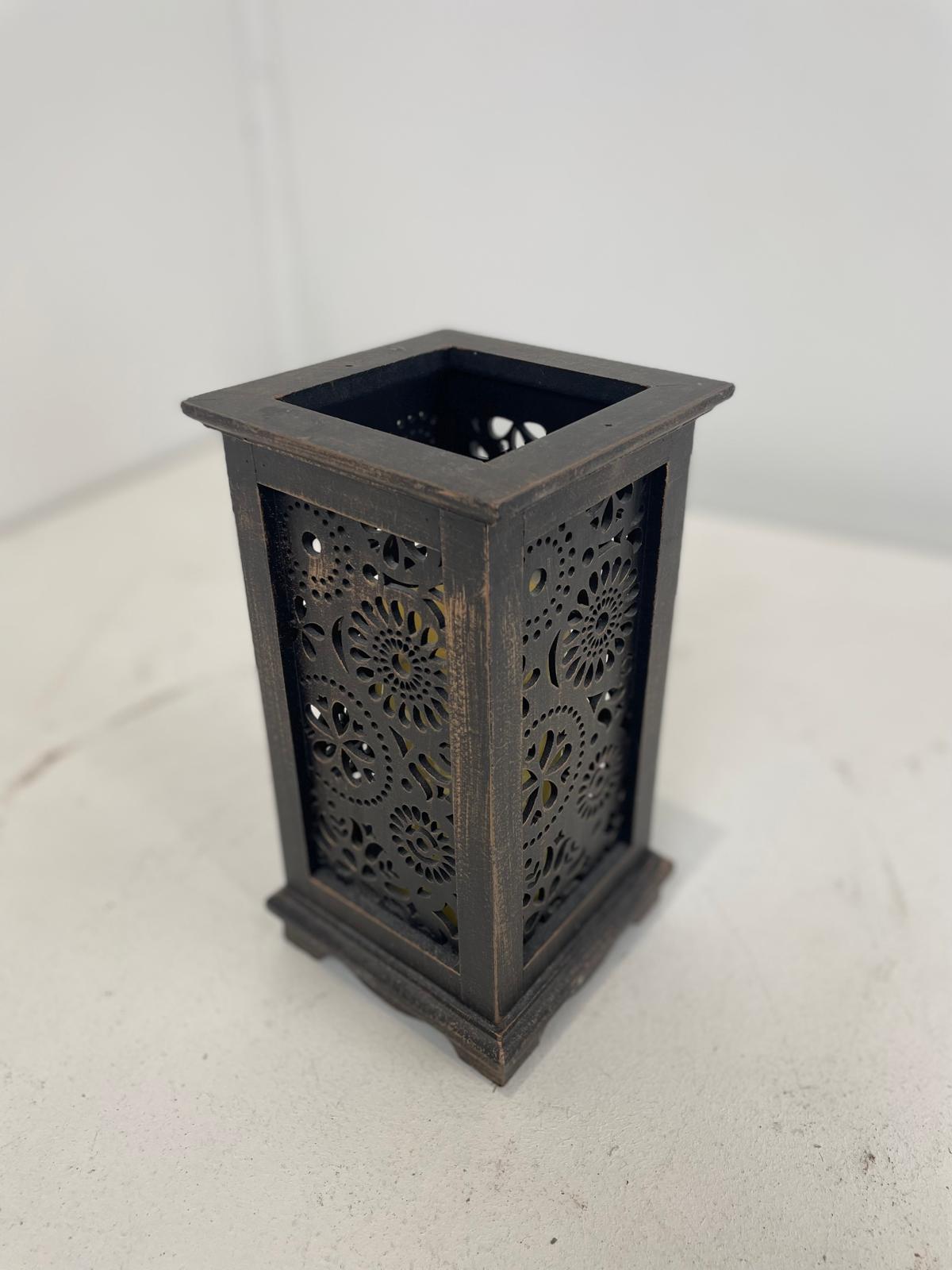 Rustic Candle Holder Brown (Pre-loved)