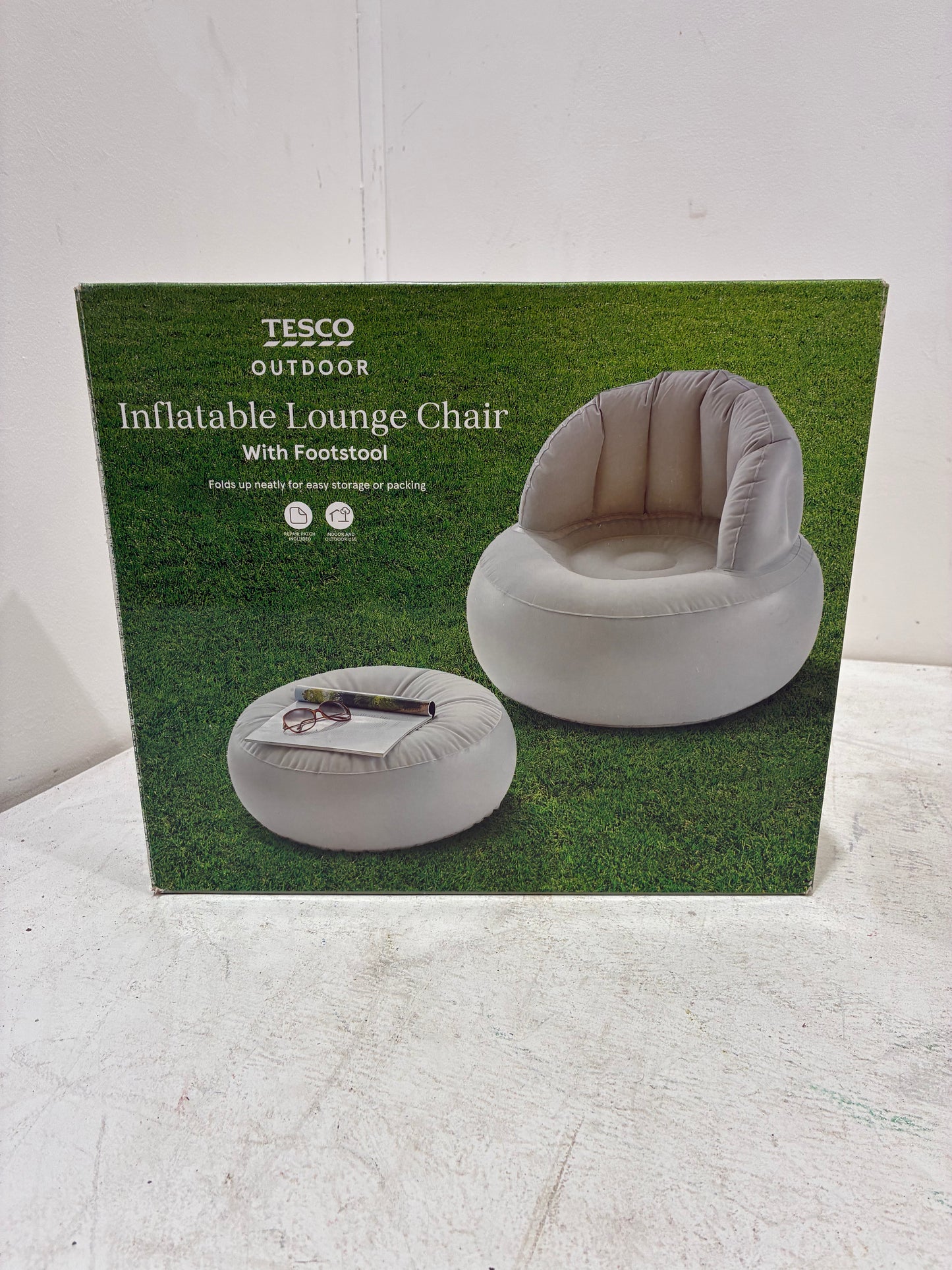 Inflatable Lounge Chair with Footstool (Pre-loved)