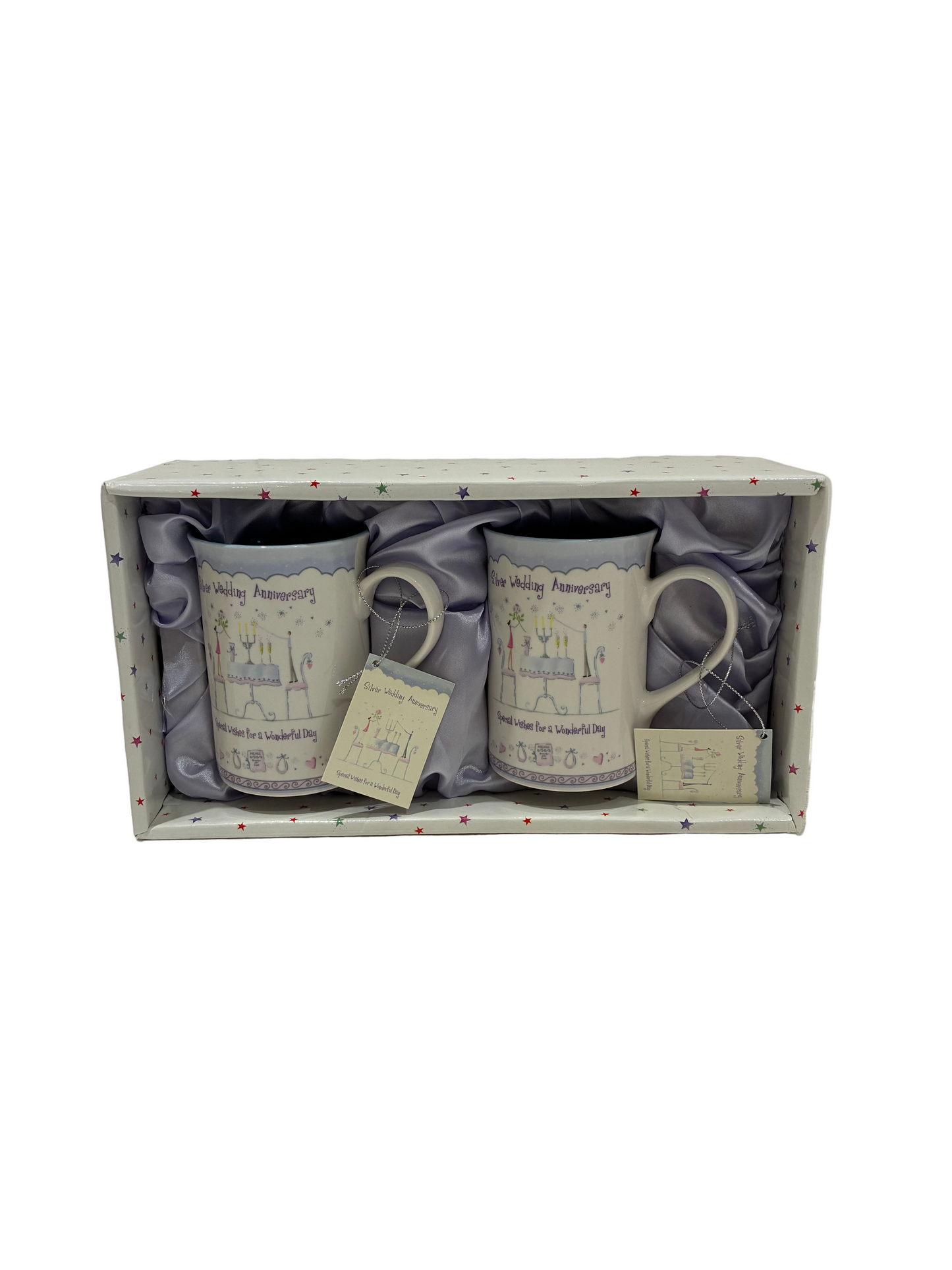 Silver Wedding Anniversary Mug Gift Set (New)