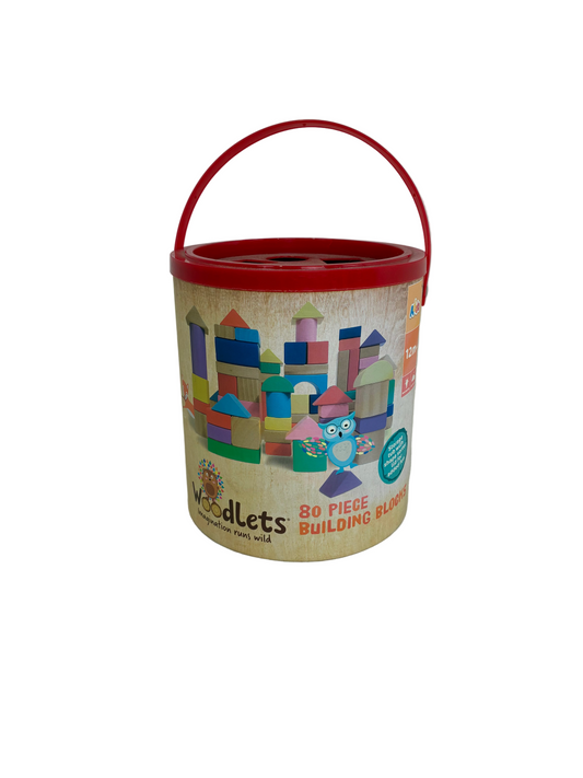 Woodlets 80 Piece Building Blocks Set (Pre-loved)