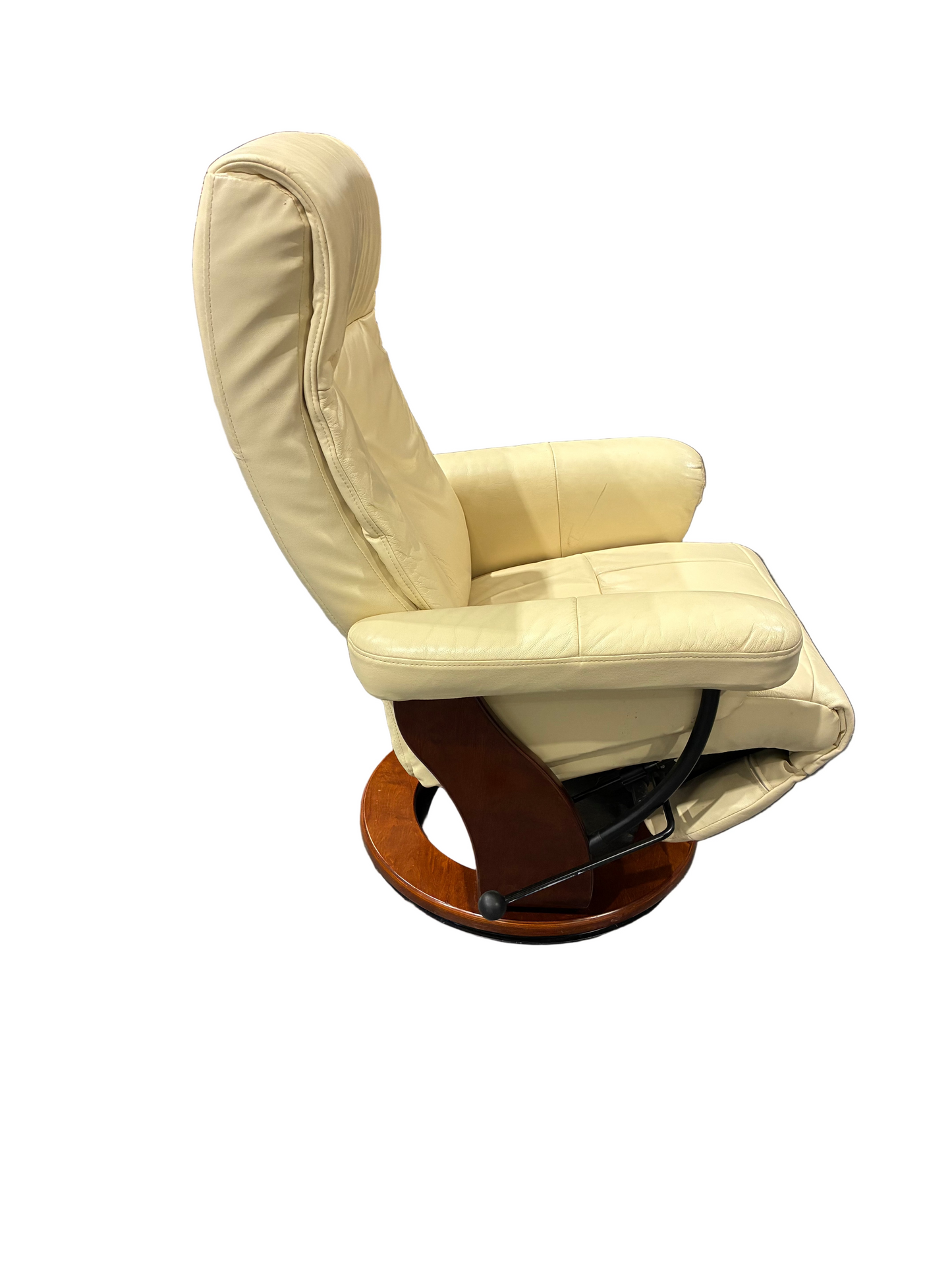 Leather Swivel Recliner Chair (Pre-loved)