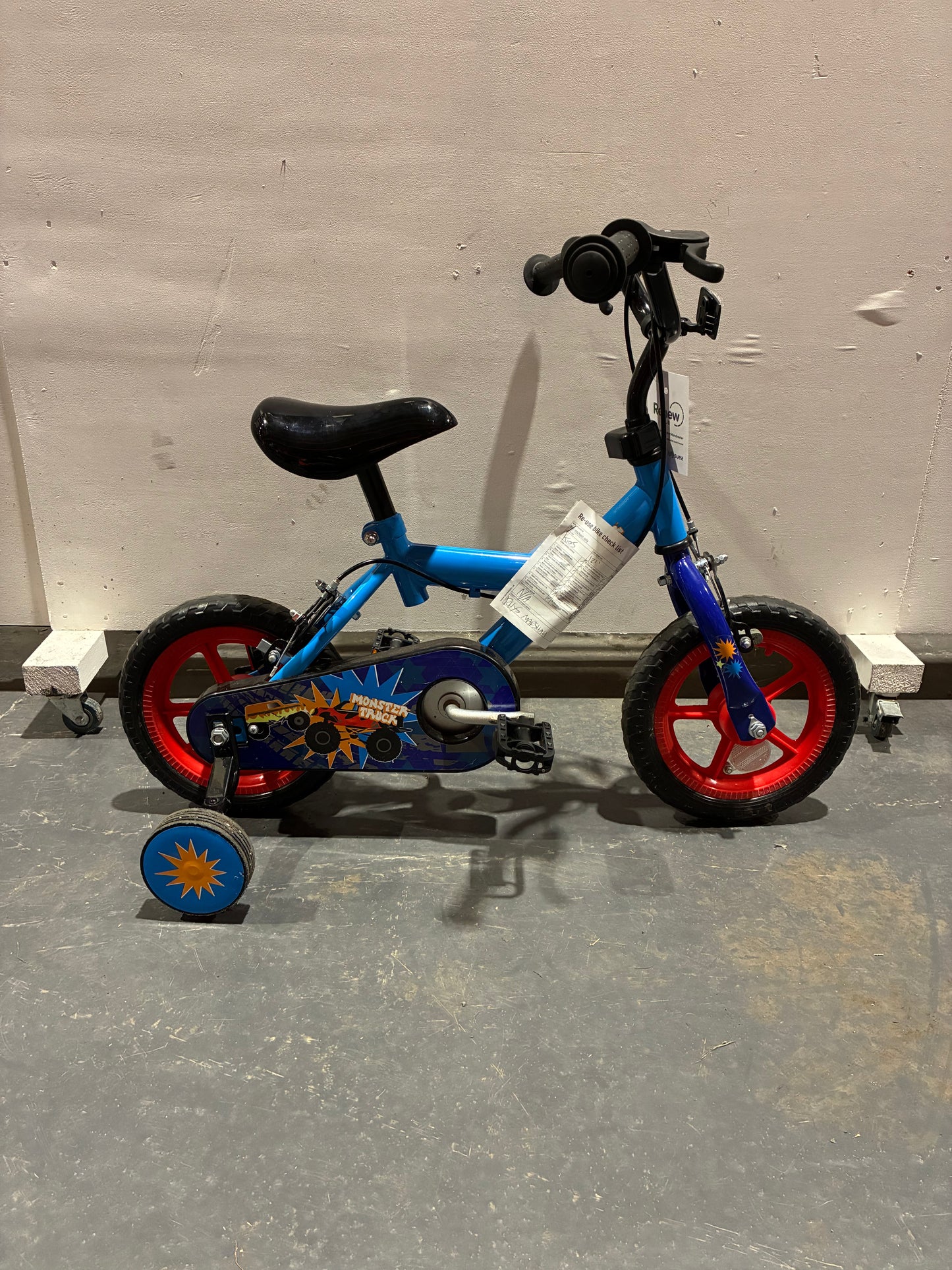 Monster Truck 12” Bike with Stabilisers (Pre-loved)