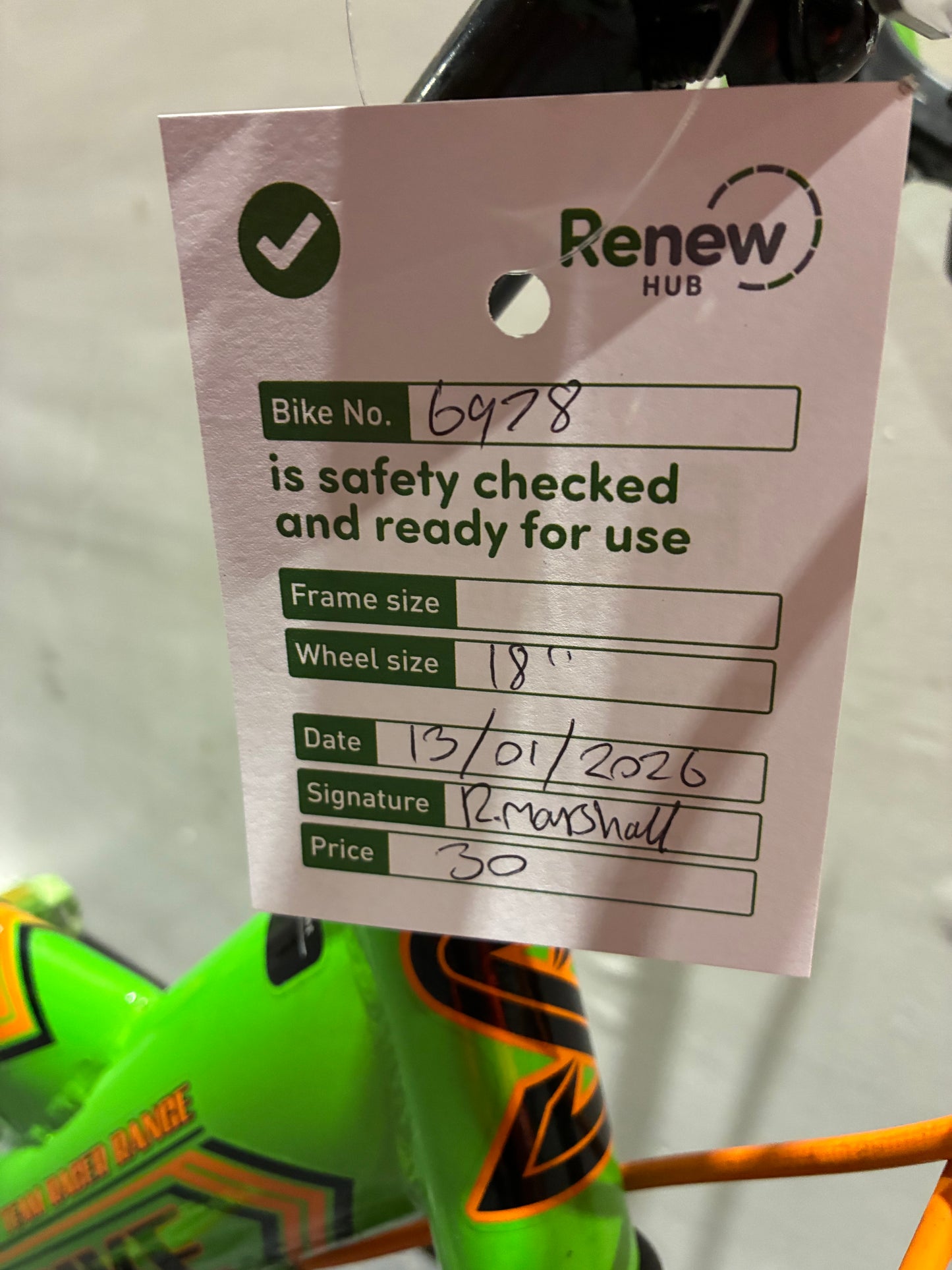 Spike 18” Bike (Pre-loved)