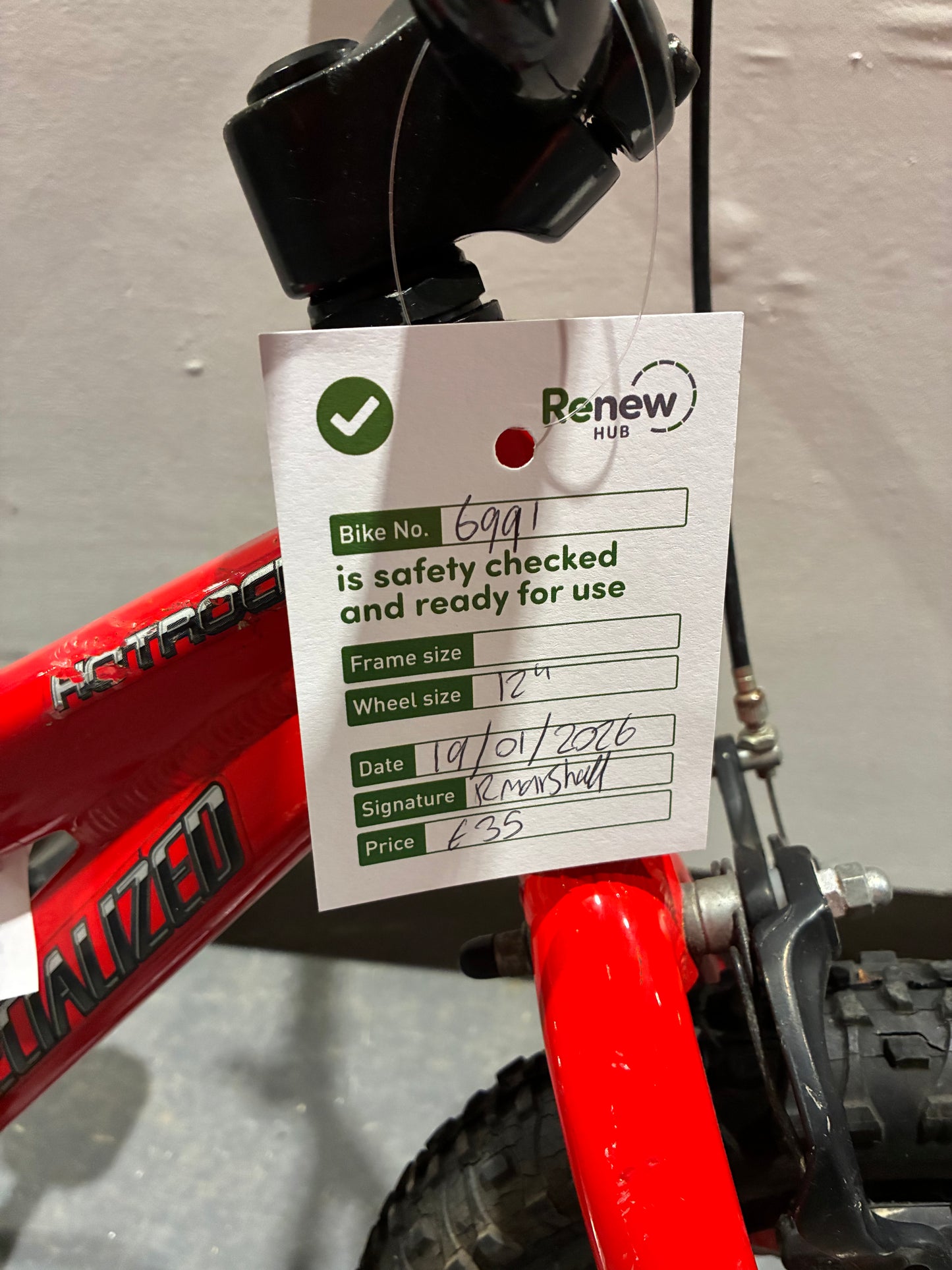 Specialized Hotrock 12” Bike (Pre-loved)