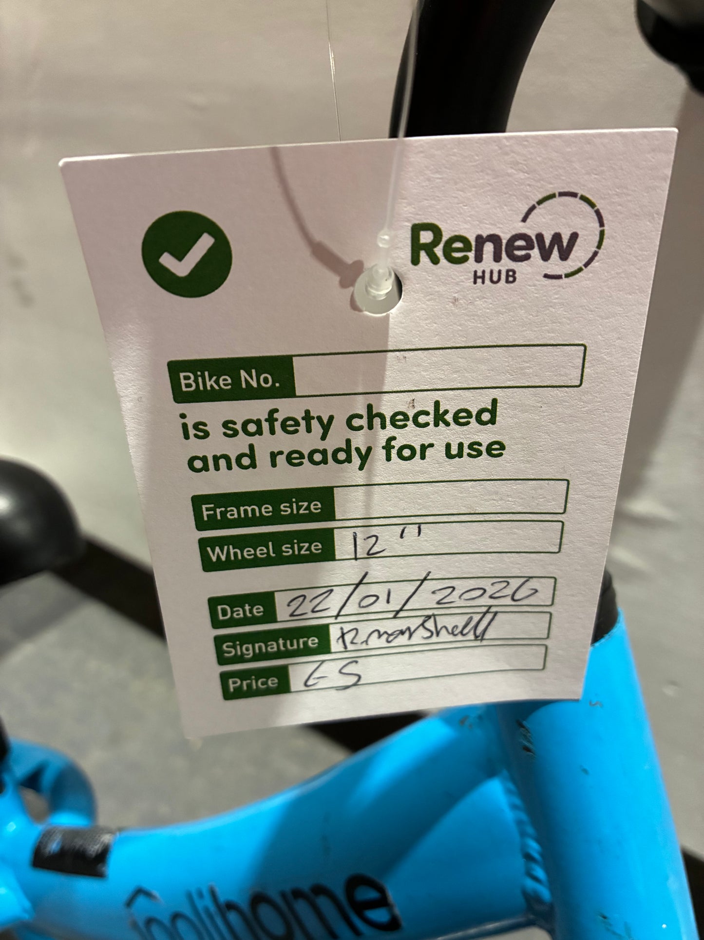 Joolihome 12” Balance Bike (Pre-loved)