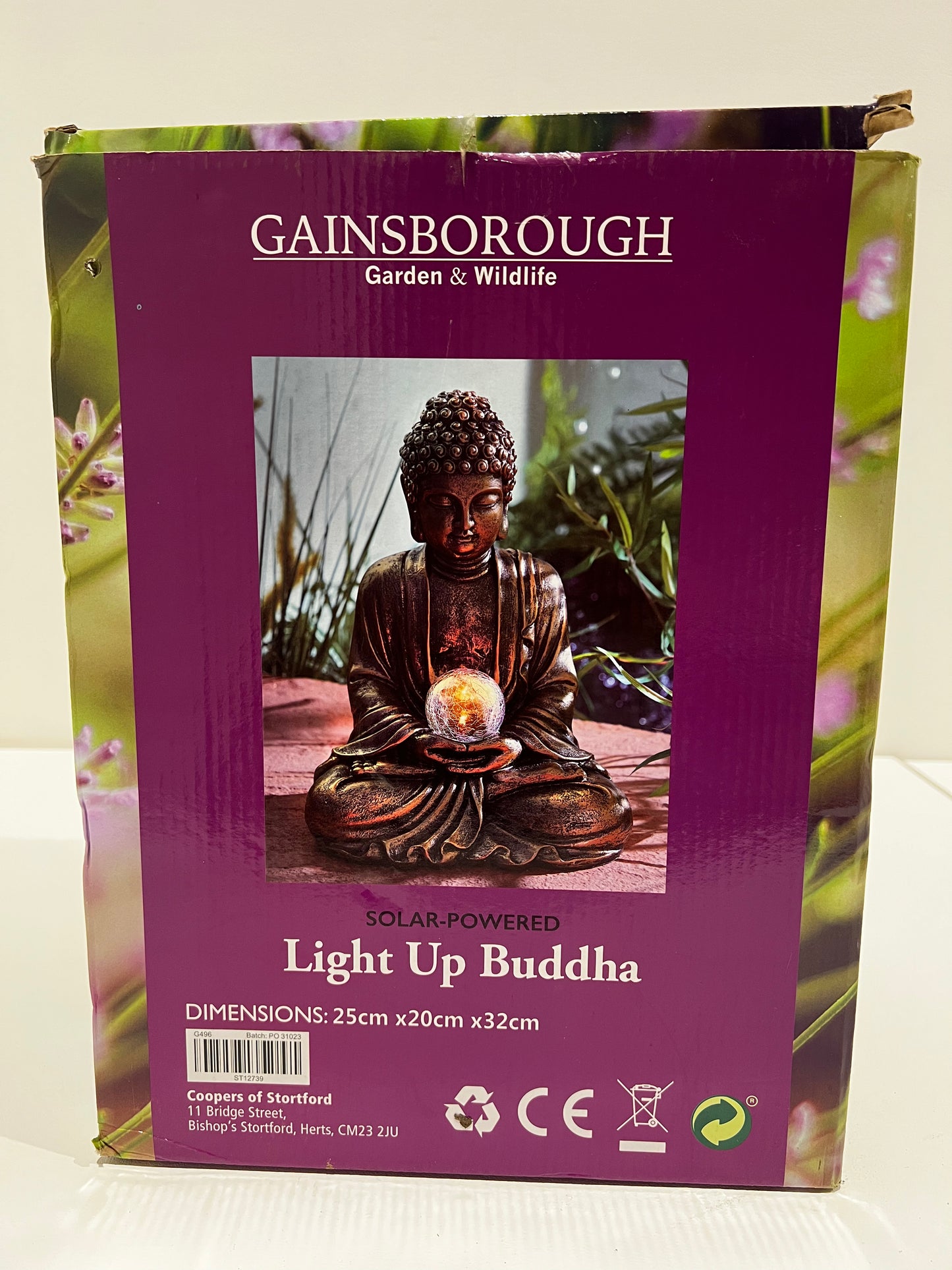 Garden Light Up Buddha (New)