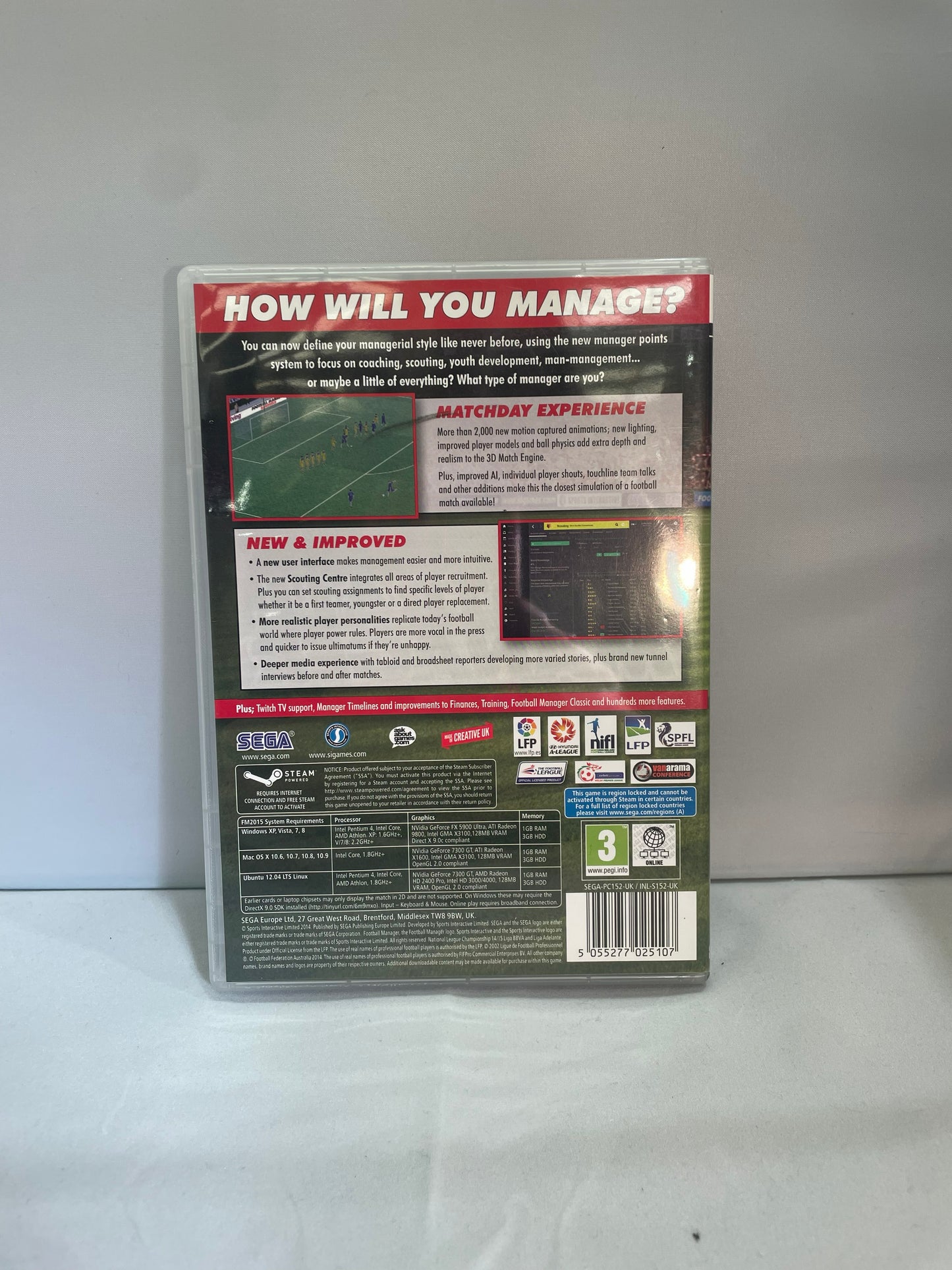 Football Manager 2015- PC Game (Pre-Loved)