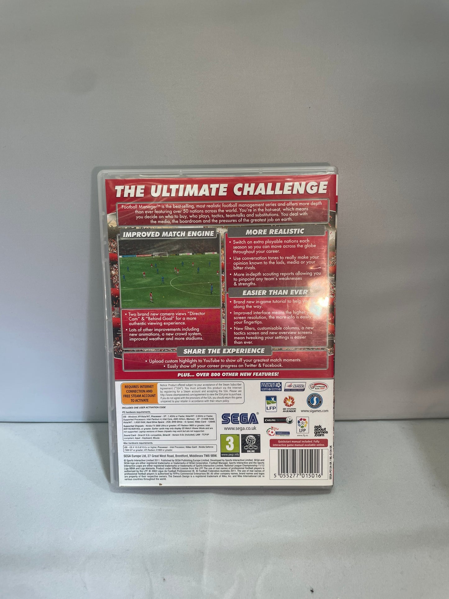 Football Manager 2012- PC Game (Pre-Loved)