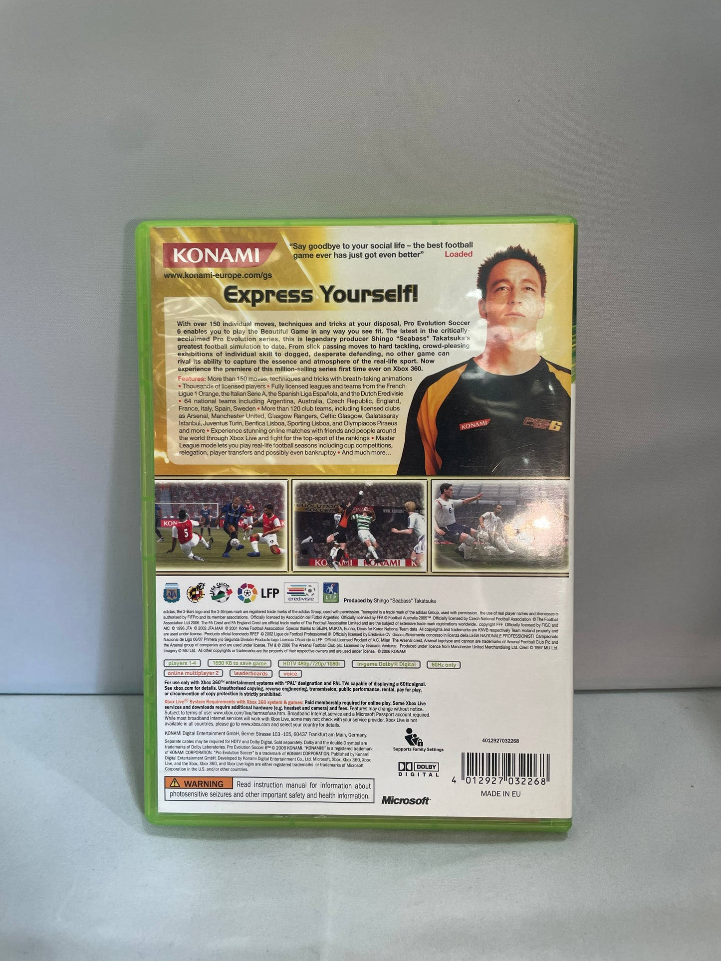 Pro Evolution Soccer 6- Xbox 360 Game (Pre-Loved)