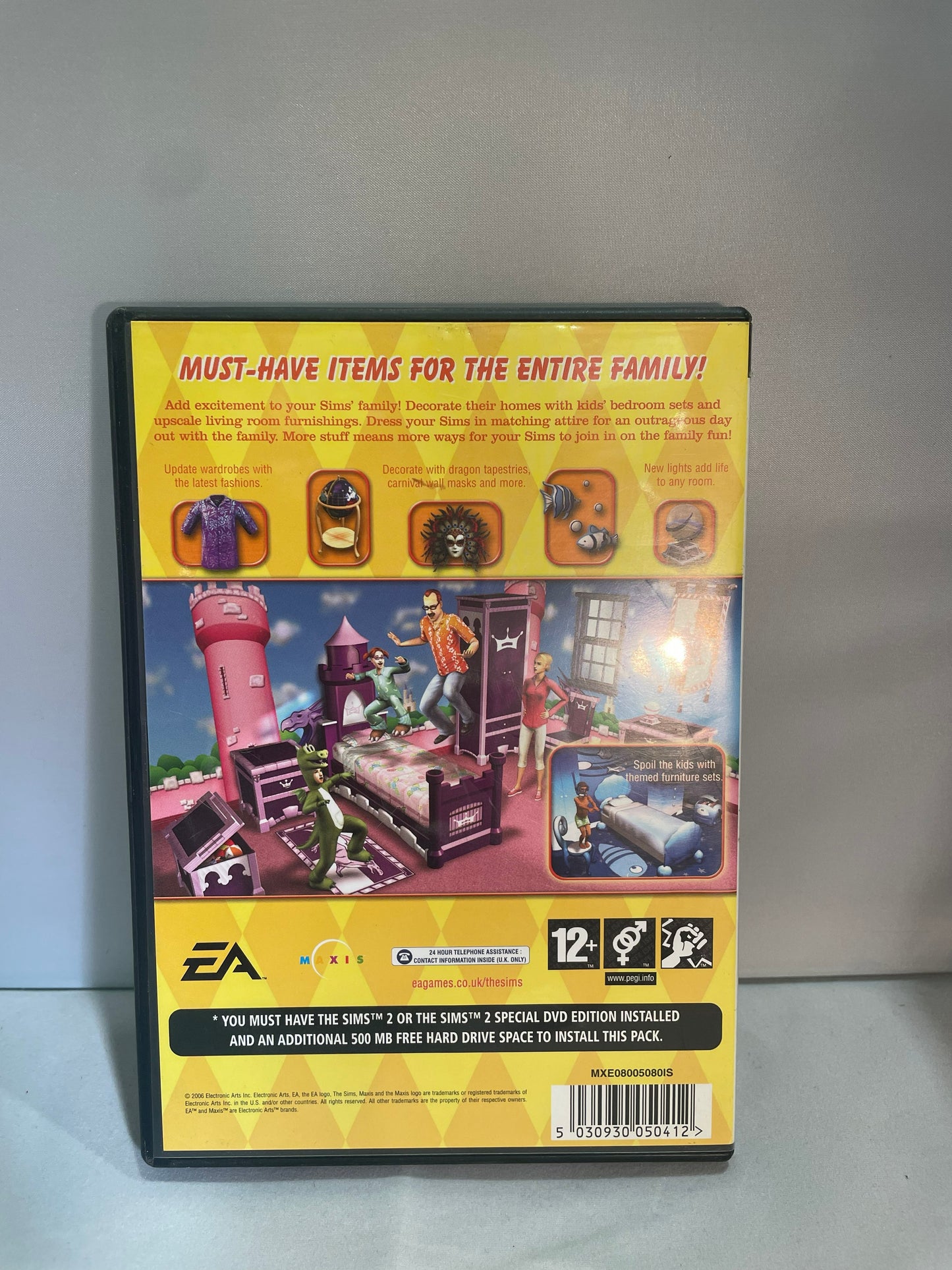 Sims 2 Family Fun Stuff Expansion Pack- PC Game (Pre-Loved)