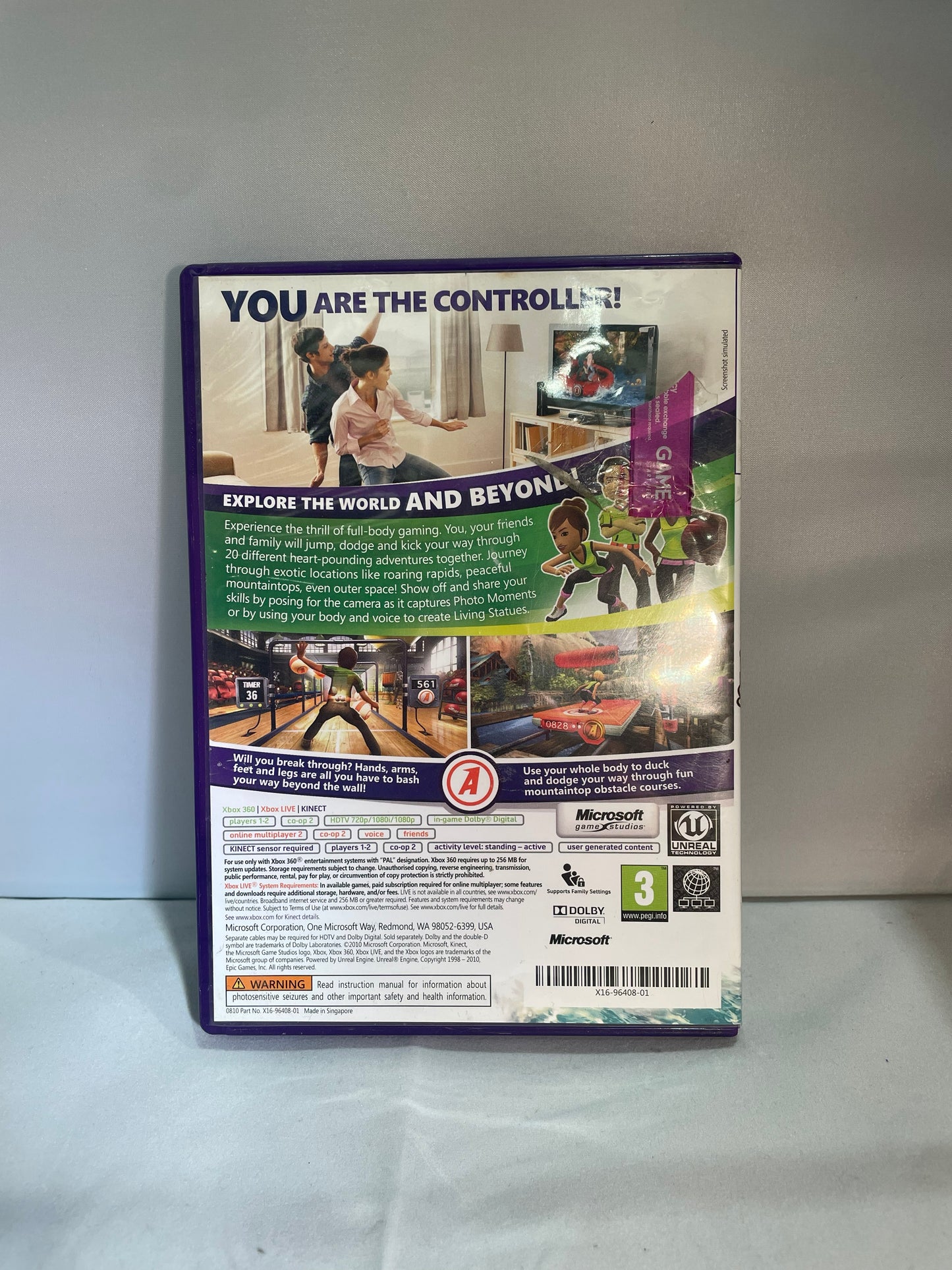 Kinect Adventures! Game- Xbox 360 Kinect (Pre-Loved)
