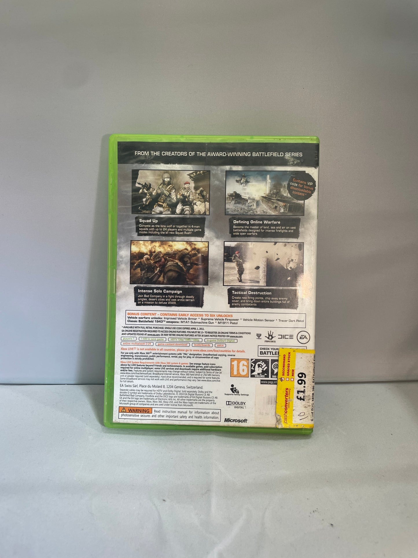 Battlefield: Bad Company 2 Limited Edition Game- Xbox 360 (Pre-Loved)