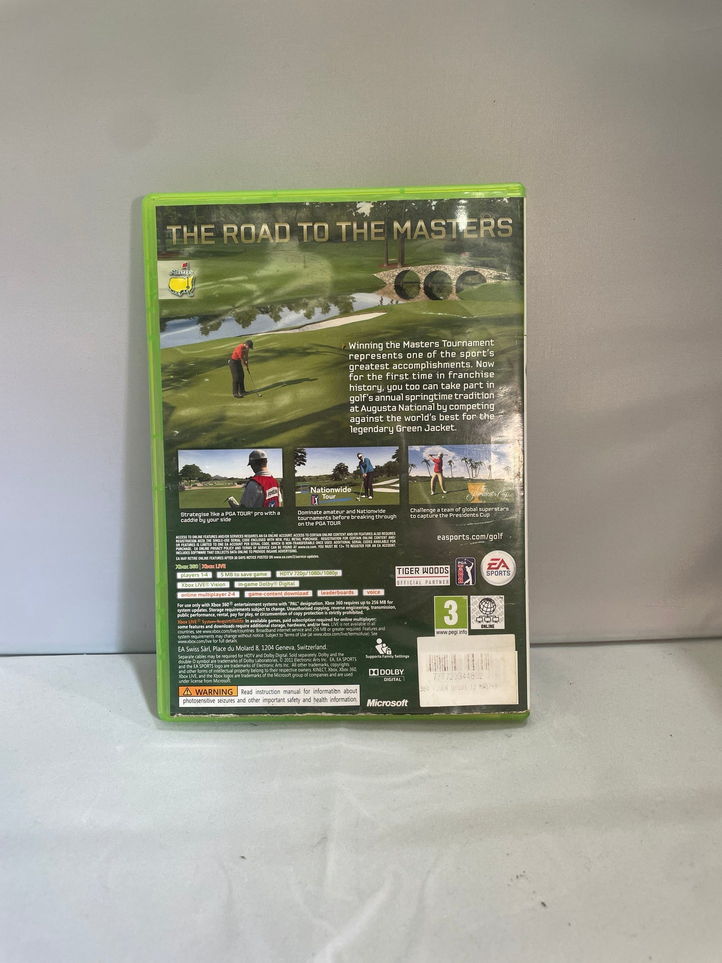 Tiger Woods PGA Tour 12: The Masters Game- Xbox 360 (Pre-Loved)