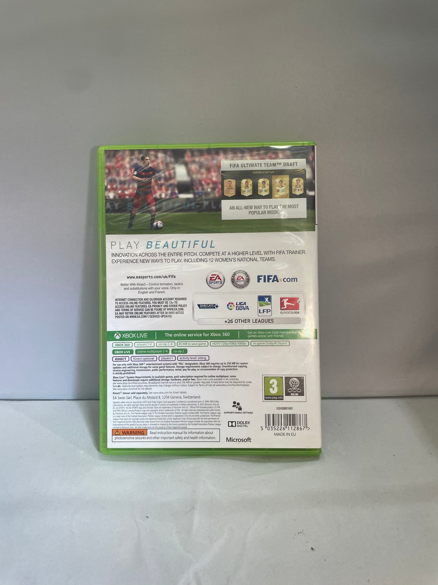 FIFA 16 Game- Xbox 360 (Pre-Loved)