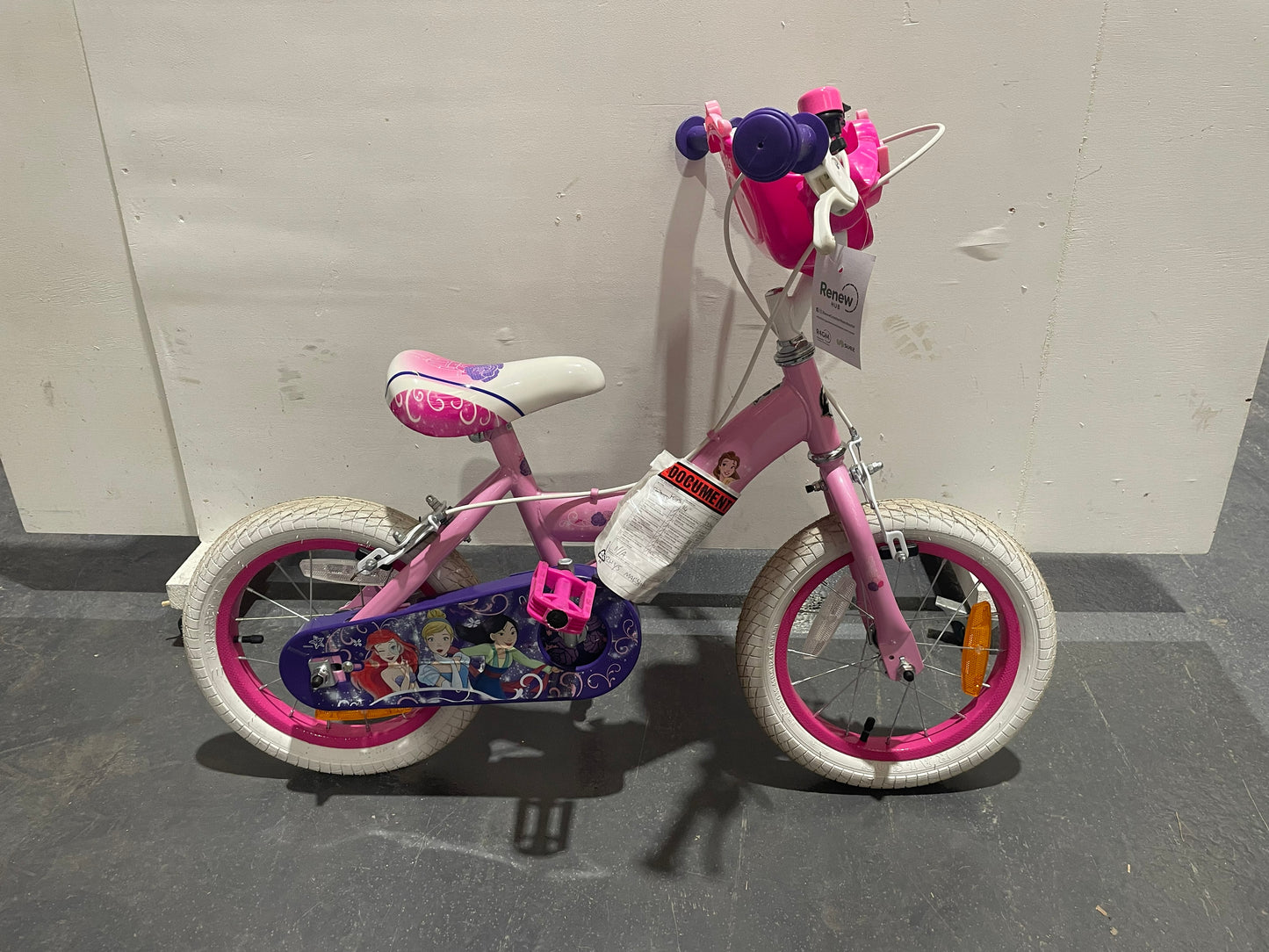 Serviced Disney Princess Bike, 14" (Pre-Loved)