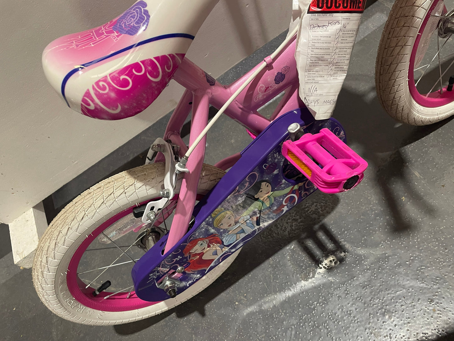 Serviced Disney Princess Bike, 14" (Pre-Loved)