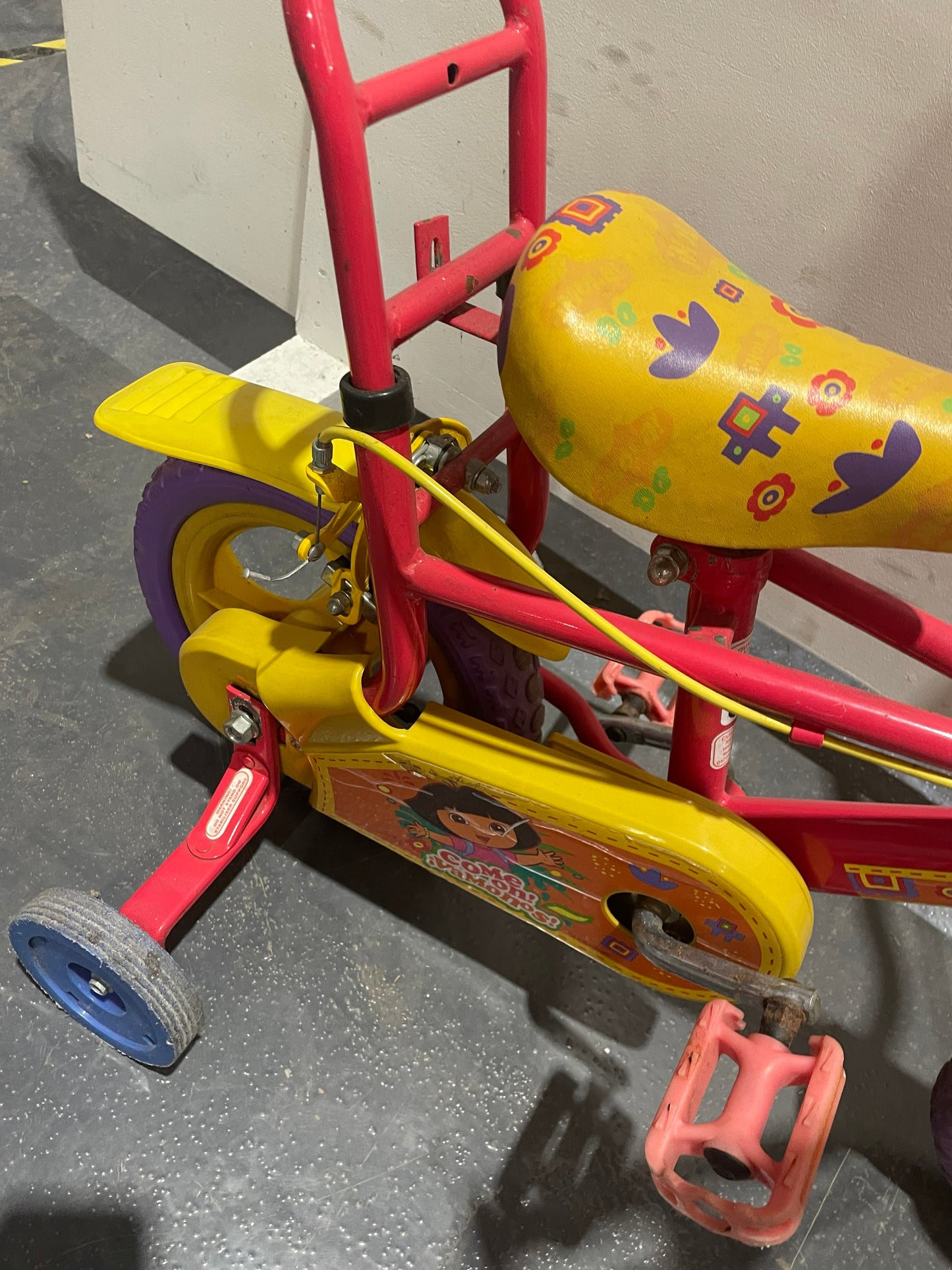 Serviced Dora The Explorer Bike, 12" (Pre-Loved)
