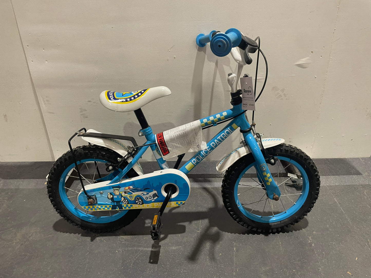 Serviced Police Patrol Bike, 14" (Pre-Loved)