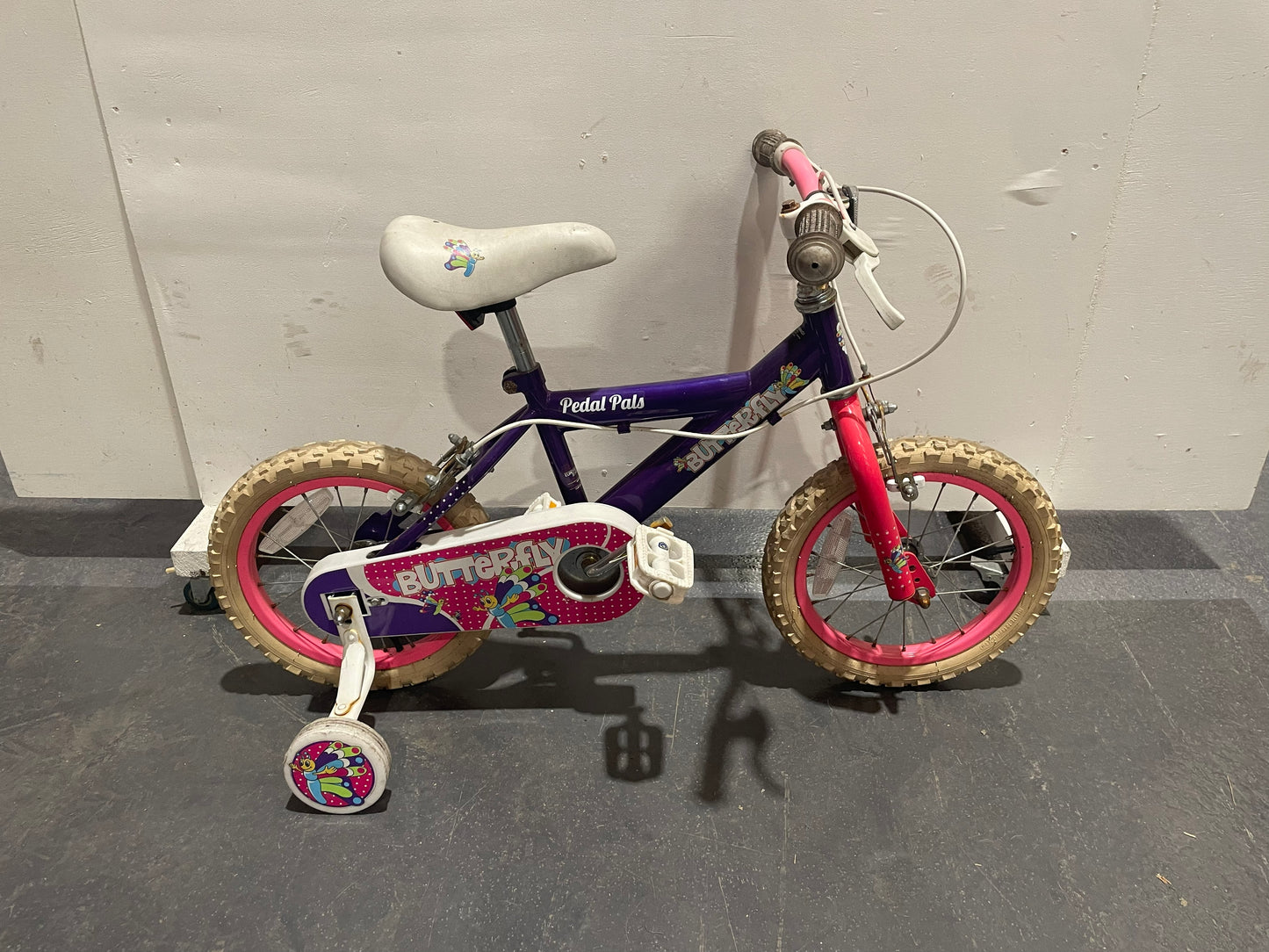 Serviced Pedal Pals Butterfly Bike, 14" (Pre-Loved)
