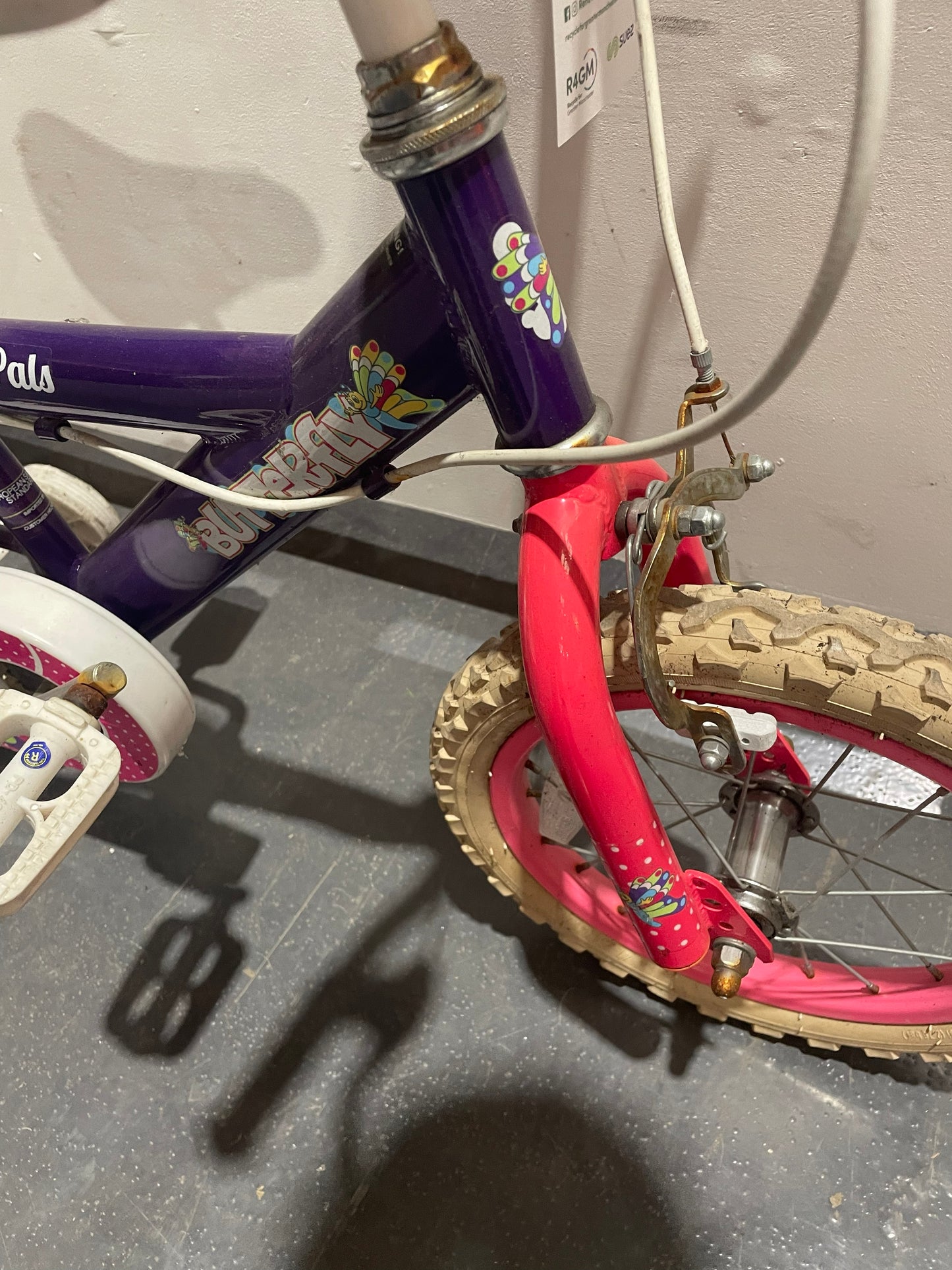 Serviced Pedal Pals Butterfly Bike, 14" (Pre-Loved)