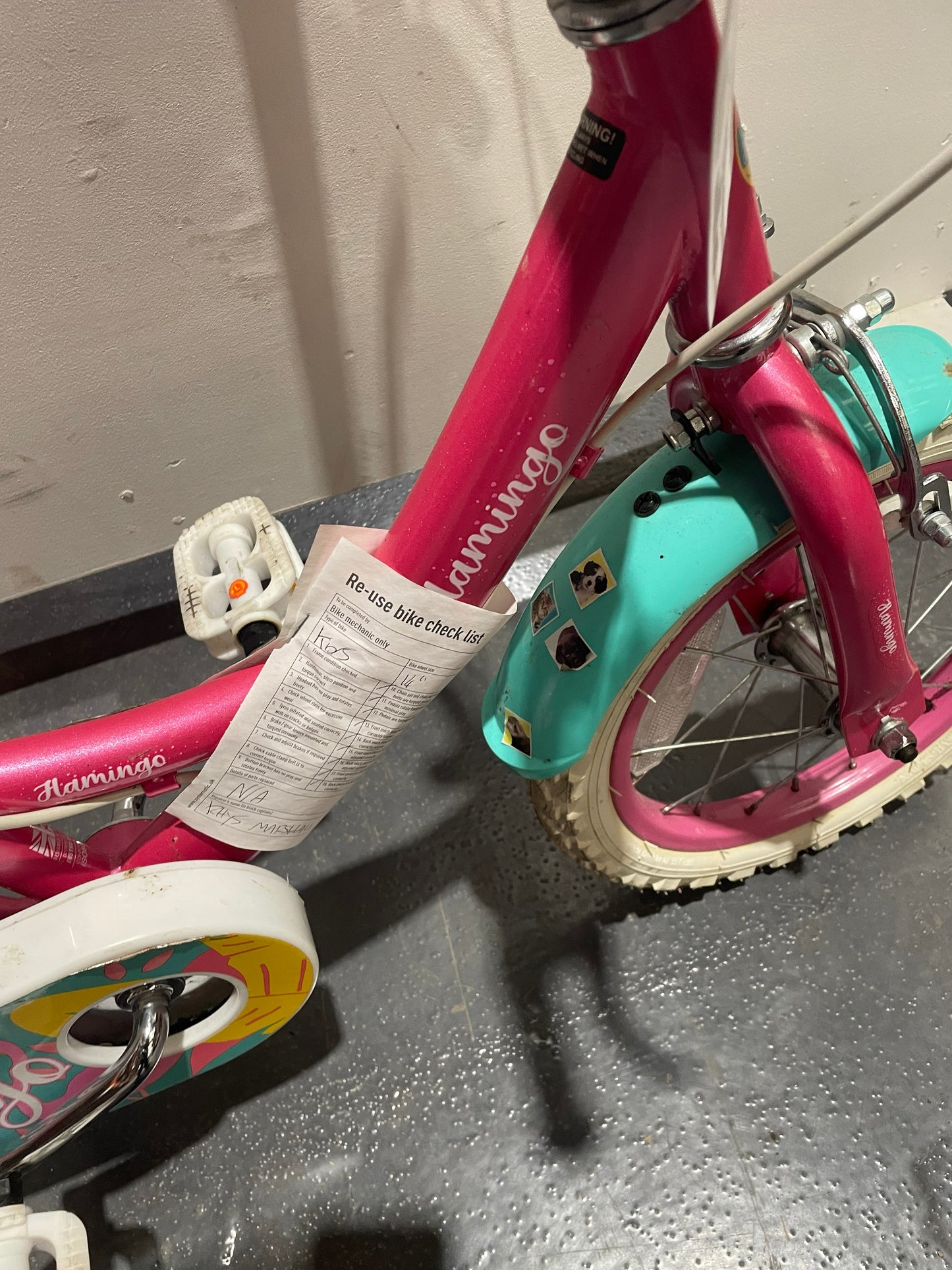Serviced Flamingo Bike, 14" (Pre-Loved)