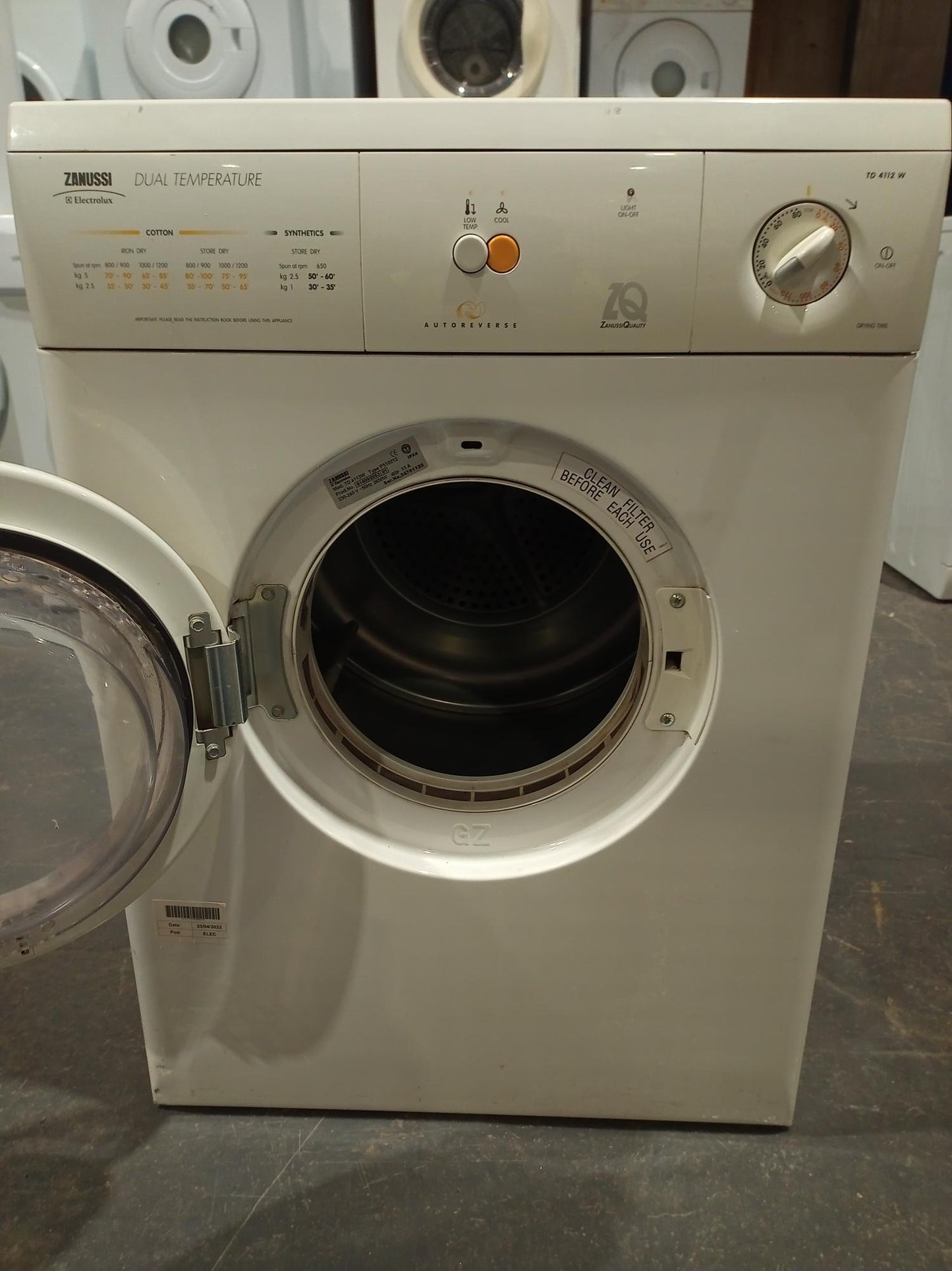 Zanussi dryer